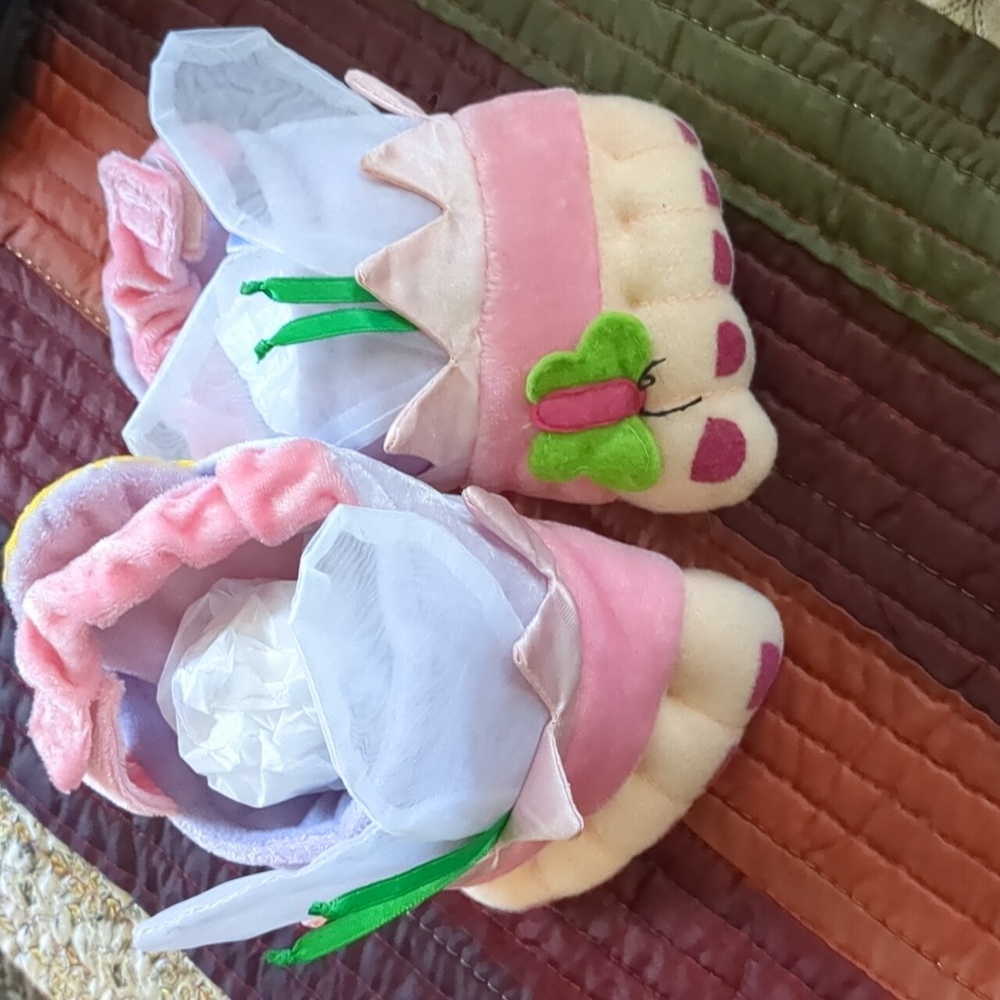 RICH FROG* twinkle toes fairy princess velcro close sling back slippers